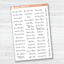 US Holidays Script Planner Stickers | F5 | S-016