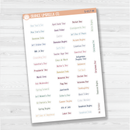 US Holidays Saray Plans Script Planner Stickers | FSP | S-017