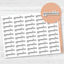 Gymnastics Script Planner Stickers | F4 | S-040-B