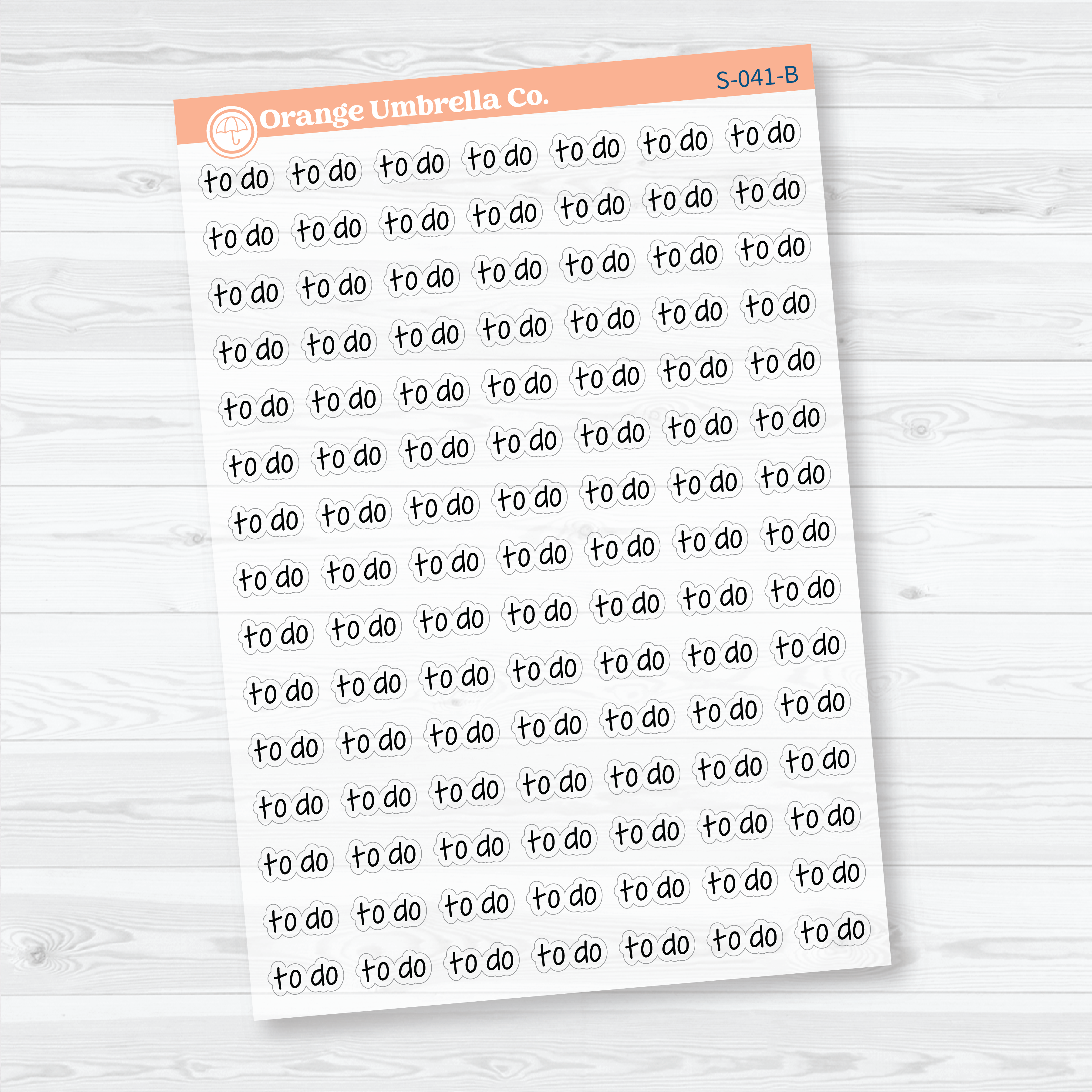 To Do Clear Matte Planner Stickers | Jen Plans Script Planner Stickers | S-041-CM