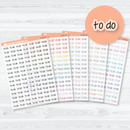To Do Clear Matte Planner Stickers | Jen Plans Script Planner Stickers | S-041-CM