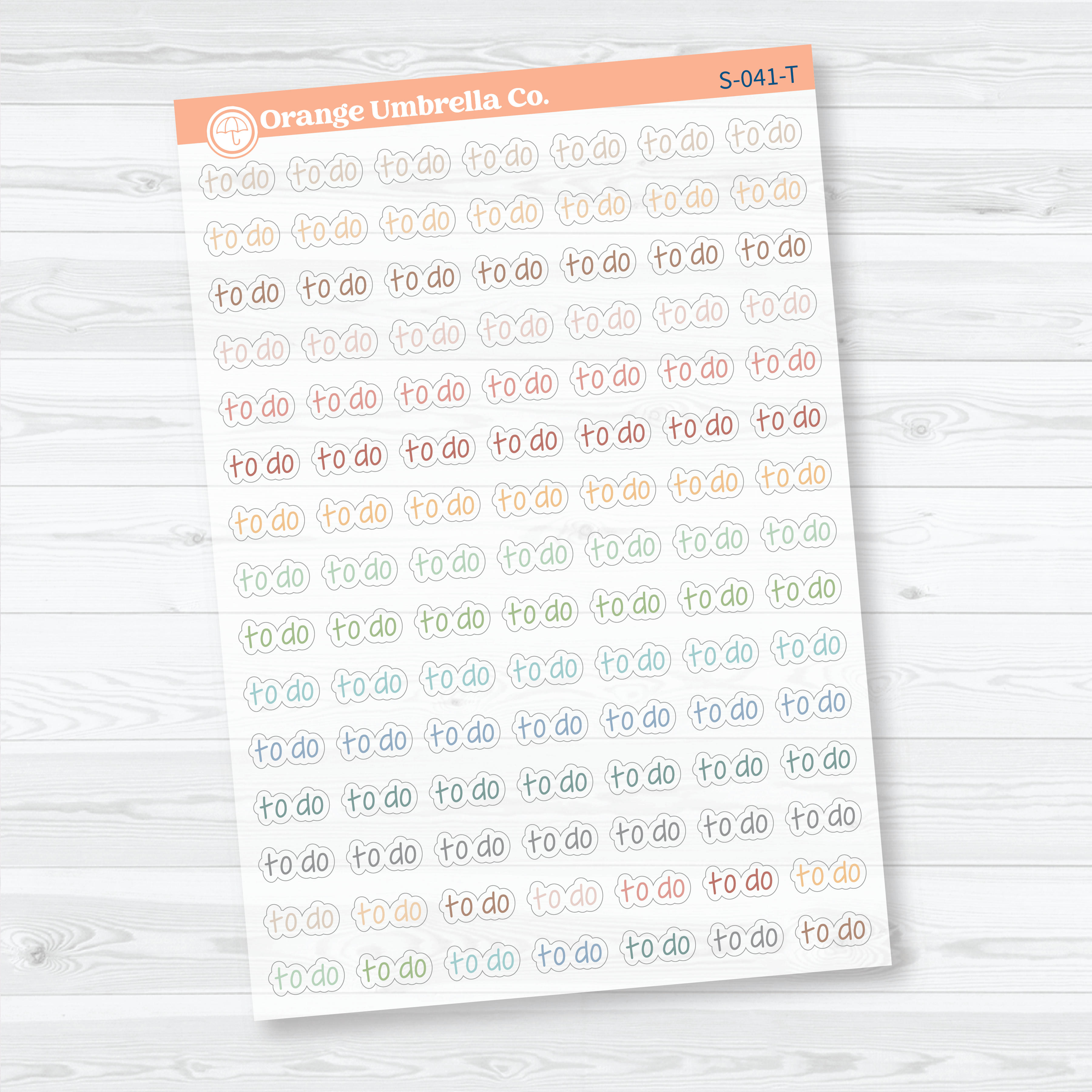 To Do Clear Matte Planner Stickers | Jen Plans Script Planner Stickers | S-041-CM