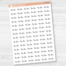To Do Script Planner Stickers | F5  | S-045
