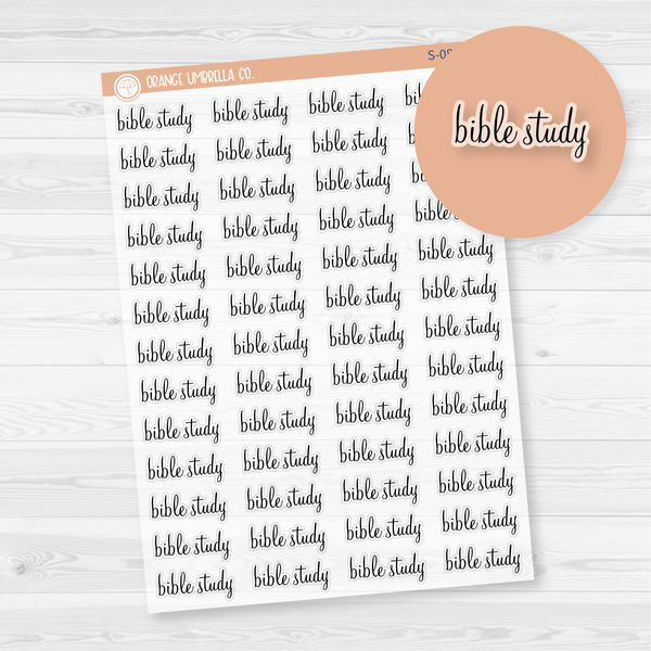 Bible Study Script Planner Stickers | F4 Clear Matte | S-082-BCM
