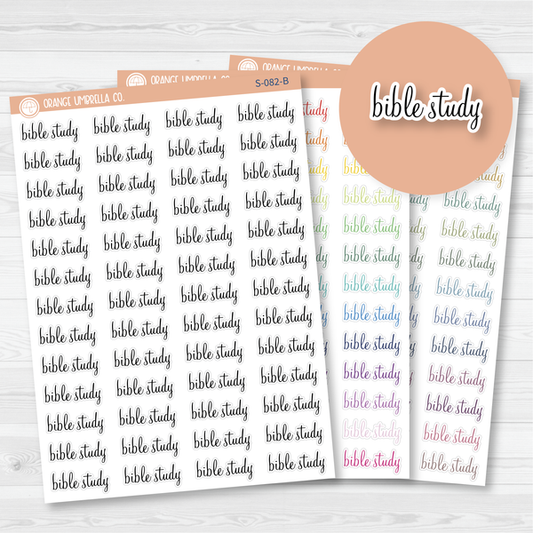 Bible Study Script Planner Stickers | F4  | S-082 / 915-038