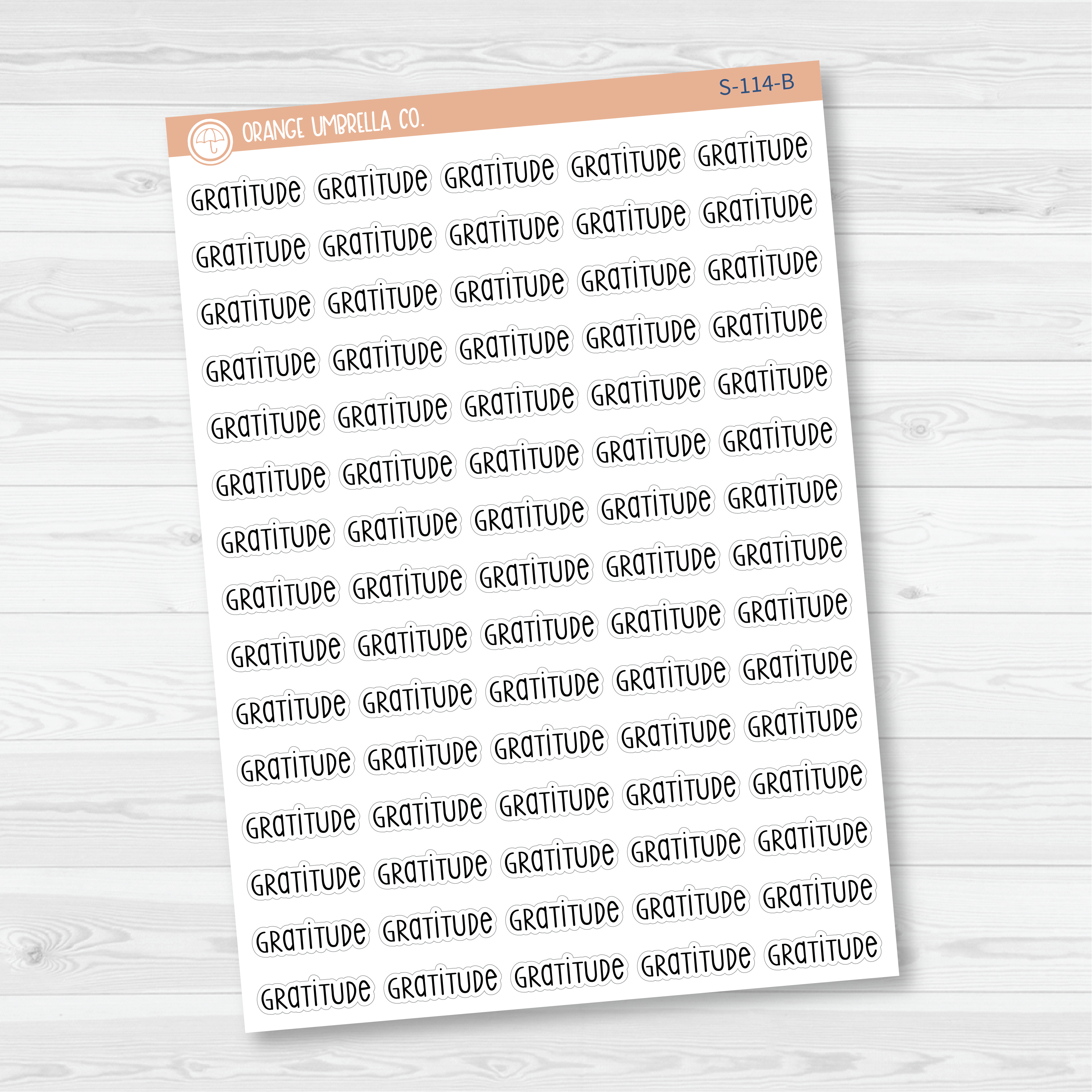 Gratitude Script Planner Stickers | F3 | S-114
