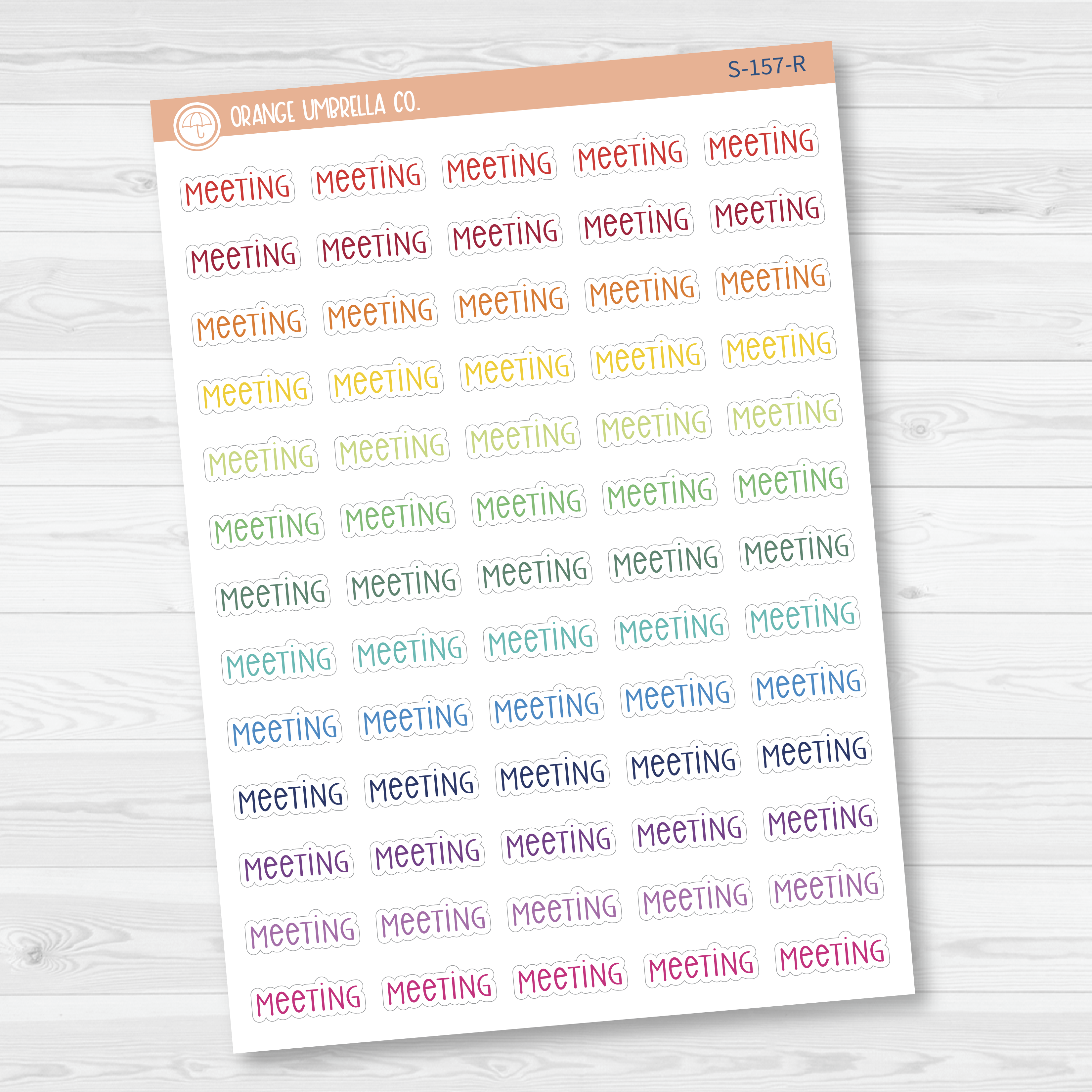 Meeting Script Planner Stickers | F3  | S-157
