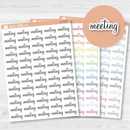 Meeting Script Planner Stickers | F4 | S-158