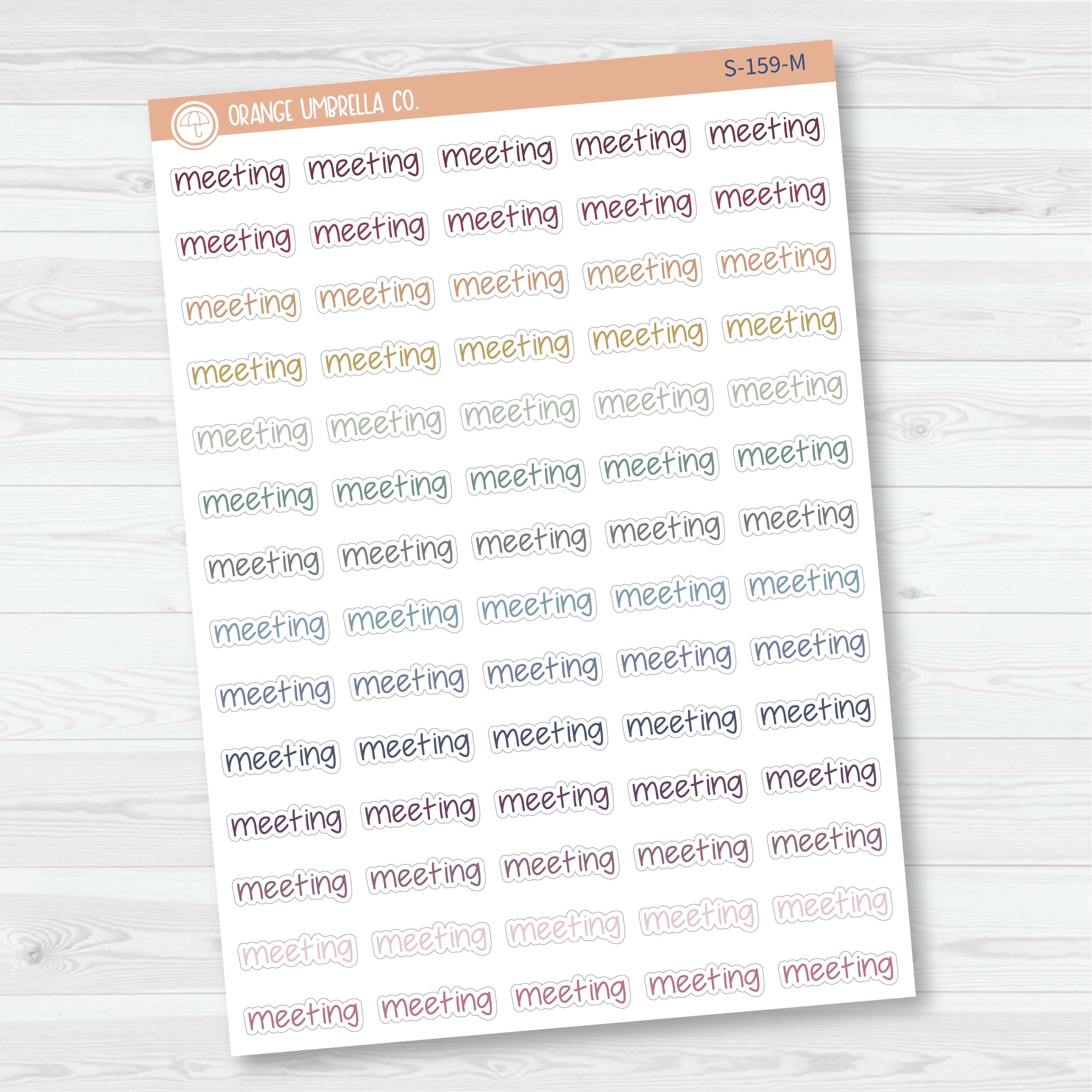Meeting Jen Plans Script Planner Stickers | FJP | S-159