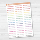 Work From Home Jen Plans Script Planner Stickers | FJP  | S-190