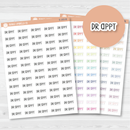 Dr. Appt Script Planner Stickers | F3 | S-193