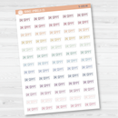 Dr. Appt Script Planner Stickers | F3 | S-193