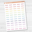 Dr. Appt Script Planner Stickers | F3 | S-193