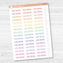 Staff Meeting Script Planner Stickers | F3 | S-211