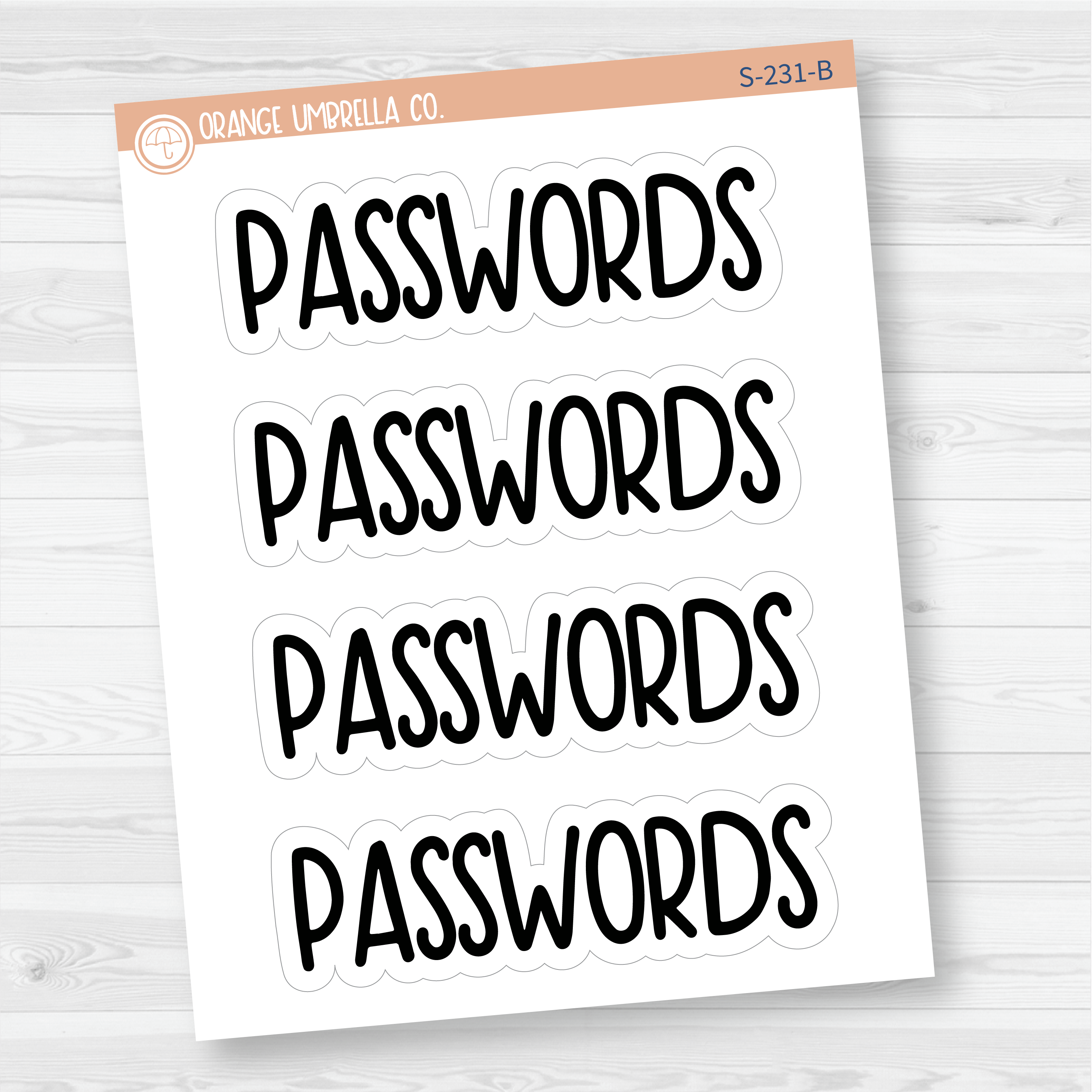 Household Dashboard Header Script Planner Stickers | F8 | T-125-127-B