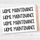 Household Dashboard Header Script Planner Stickers | F8 | T-125-127-B