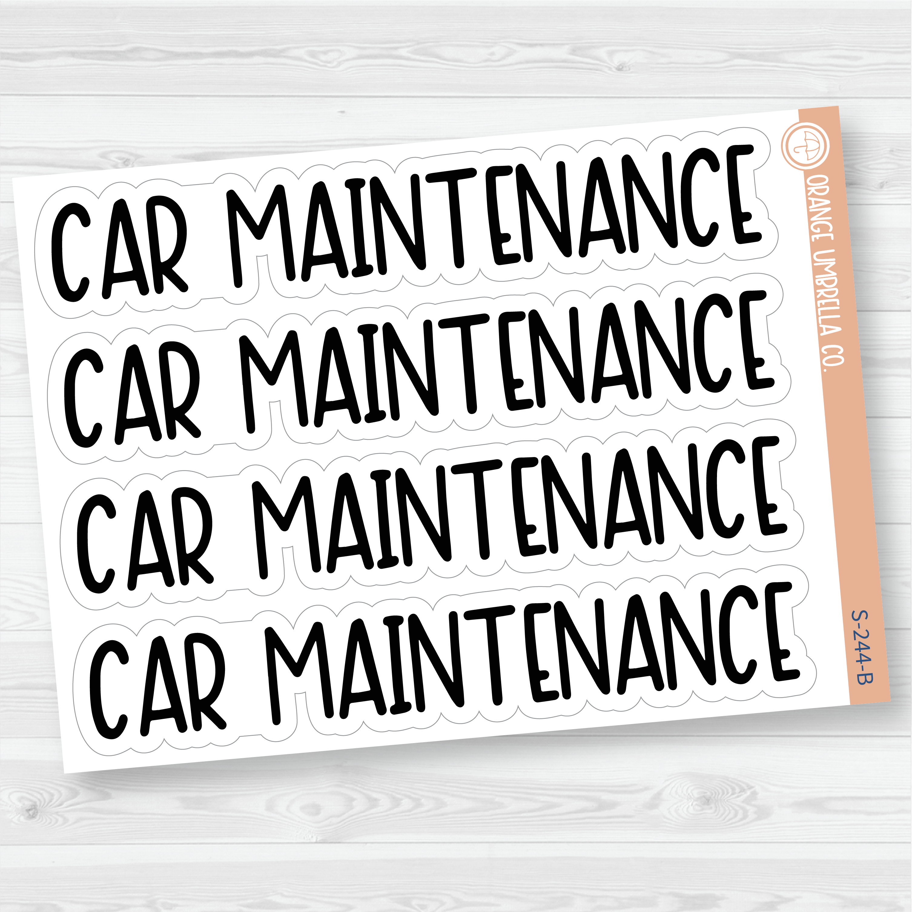 Household Dashboard Header Script Planner Stickers | F8 | T-125-127-B