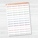 Brain Dump Script Planner Stickers | F3 | S-251