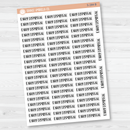 Early Dismissal School Script Planner Stickers | F1 | S-284