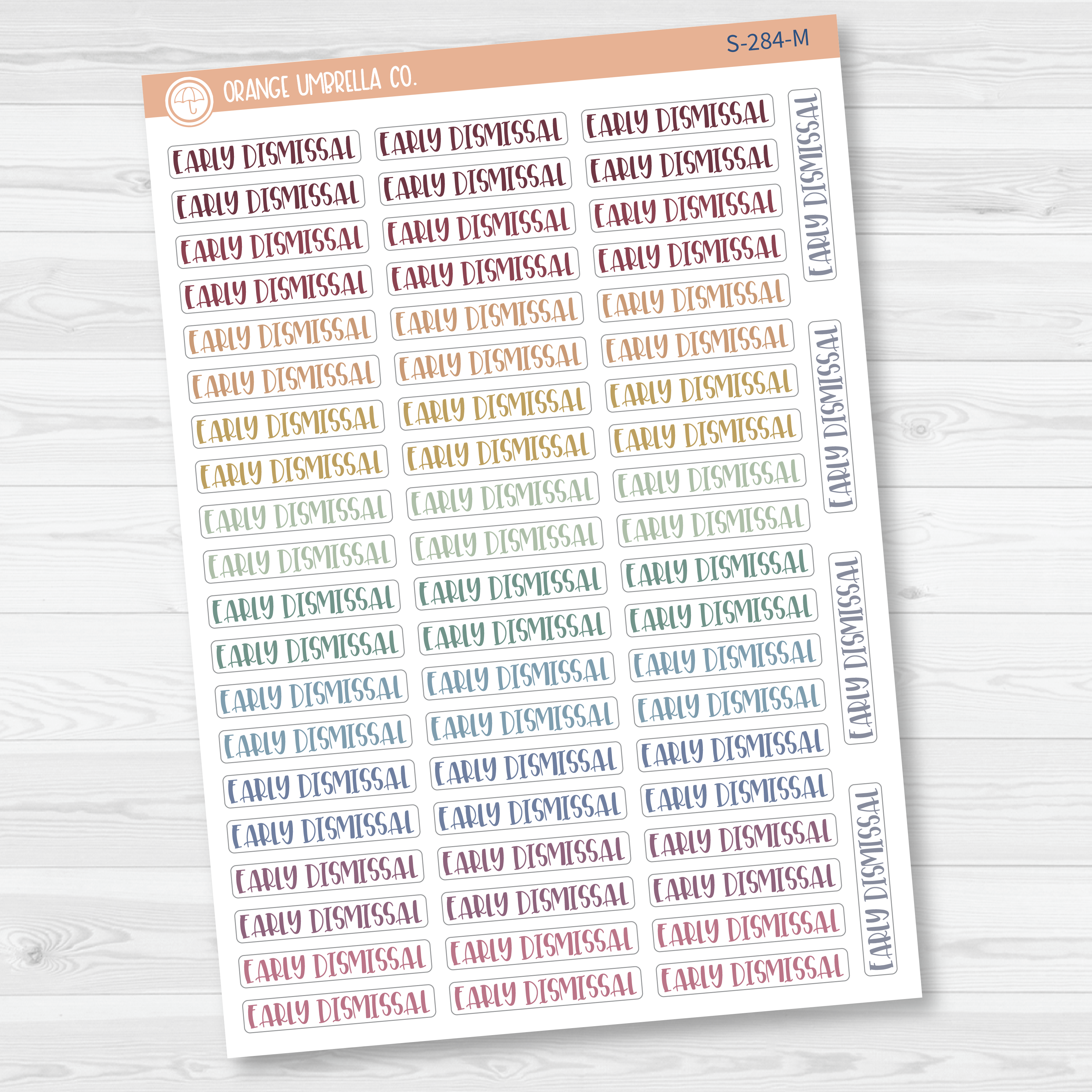 Early Dismissal School Script Planner Stickers | F1 | S-284