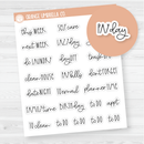 Font FC12 Mini Sheet Sampler Script Planner Stickers | FC12 | S-285-B