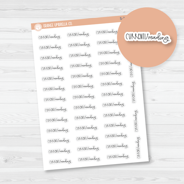 Currently Reading Hobonichi Script Planner Stickers | FC12 | S-301-B