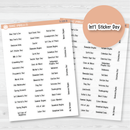 US Holidays Saray Plans - Mini Script Planner Stickers | FSP | S-328