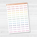 Payday Script Planner Stickers | F3 | S-341