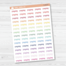 Payday Jen Plans Script Planner Stickers | FJP  | S-345