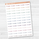 To Clean Jen Plans Script Planner Stickers | FJP | S-351