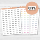 Appt Script Planner Stickers | F3 | S-363