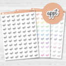 Appointment Script Planner Stickers | F4 | S-364