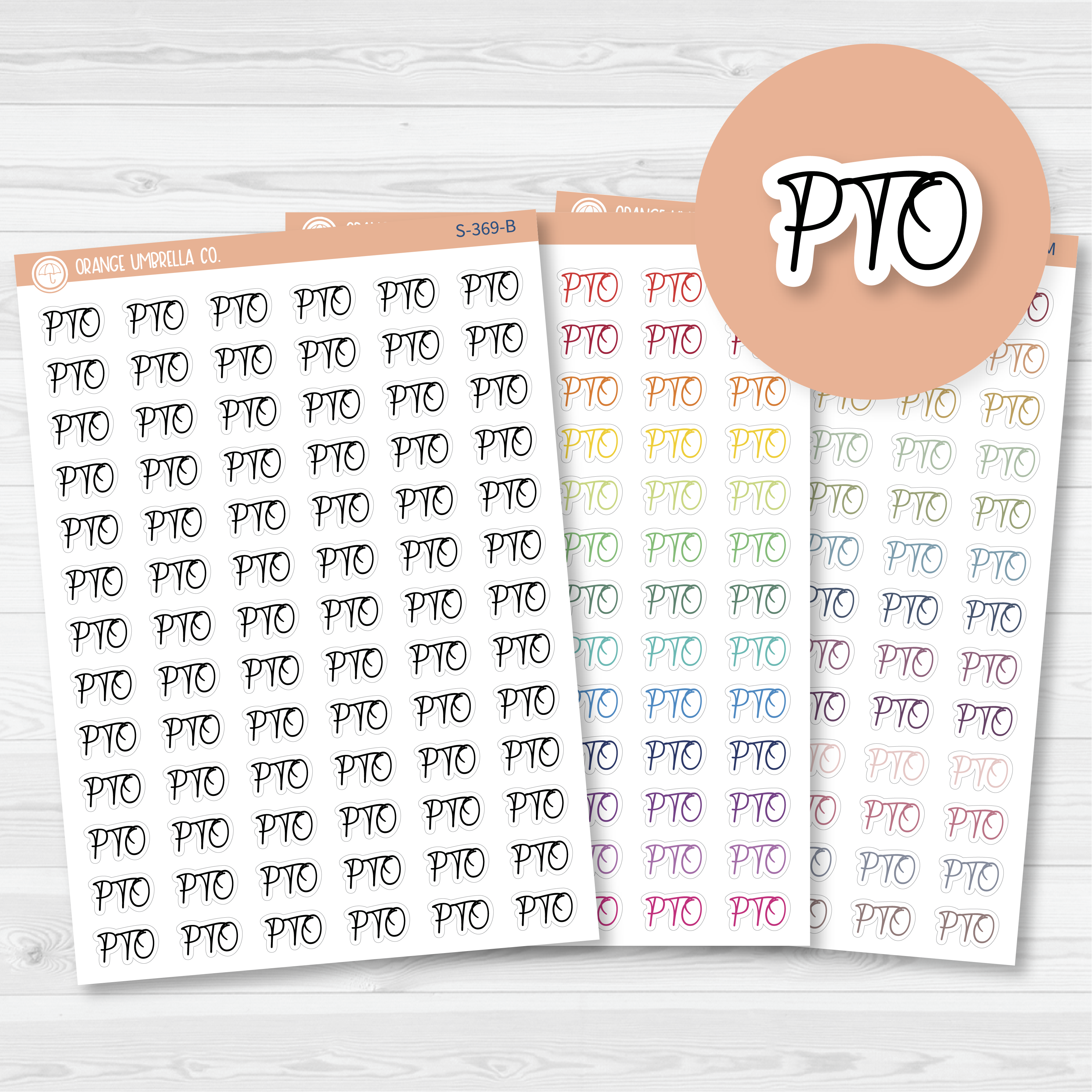 PTO Script Planner Stickers | F5 | S-369