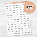 PTO Jen Plans Script Planner Stickers | FJP Clear Matte | S-370-BCM