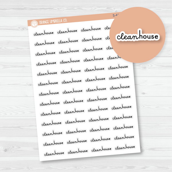 Clean House Script Planner Stickers | F16 | S-417-B