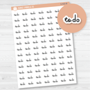 To Do Script Planner Stickers | F16 | S-433-B