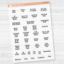 School Related Holiday - Mini Script Planner Stickers | FSP | S-446-B