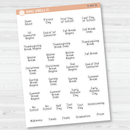 School Related Holiday - Mini Script Planner Stickers | JF | S-447-B