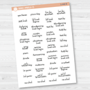 School Related Holiday - Mini Script Planner Stickers | F16 | S-448-B