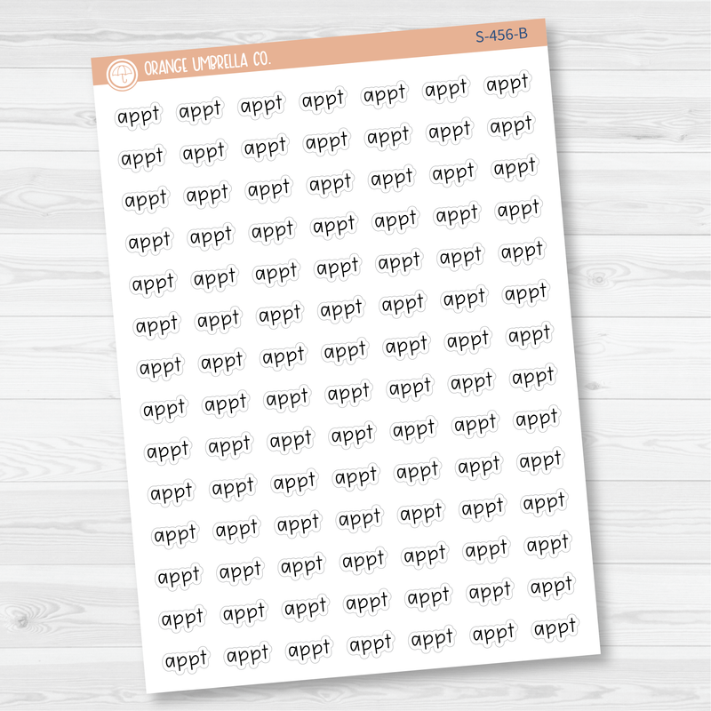 Appt Julie's Plans Script Planner Stickers | JF | S-456