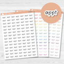 Appt Julie's Plans Script Planner Stickers | JF | S-456