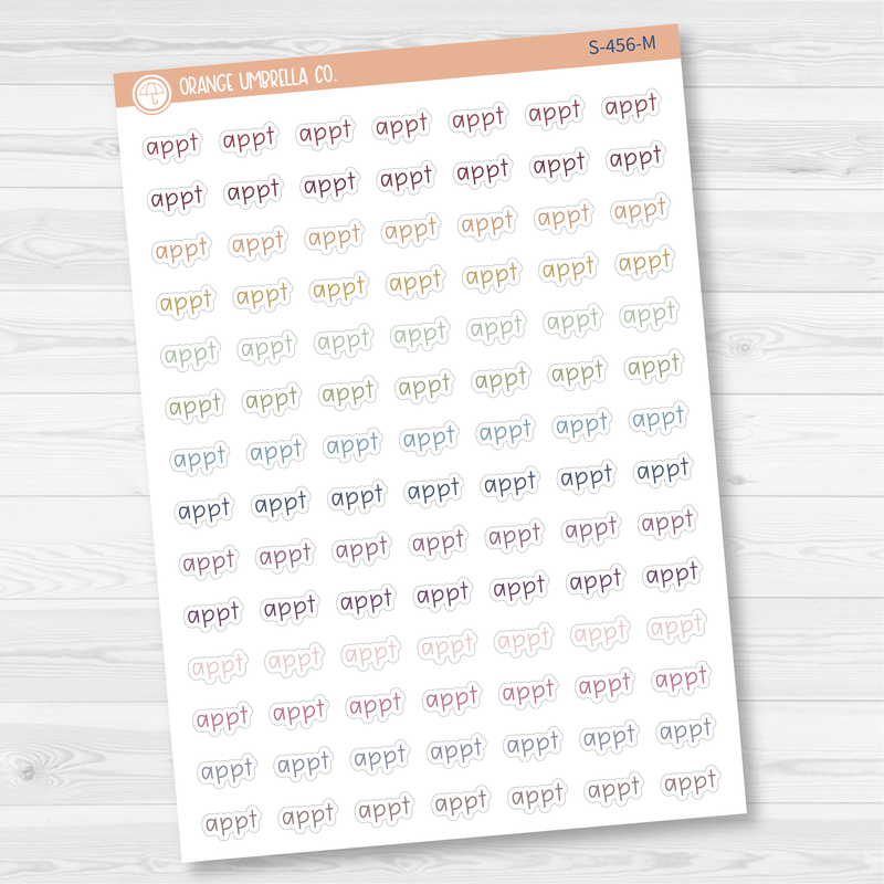 Appt Julie's Plans Script Planner Stickers | JF | S-456