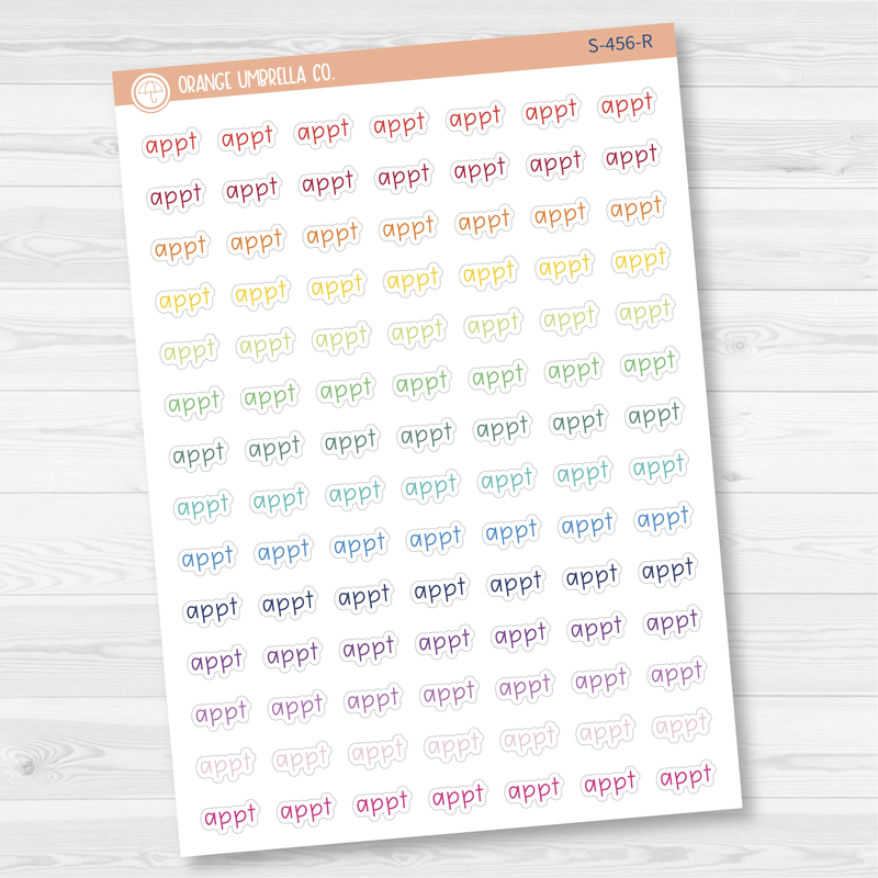 Appt Julie's Plans Script Planner Stickers | JF | S-456