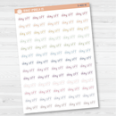 Day Off Julie's Plans Script Planner Stickers | JF | S-460