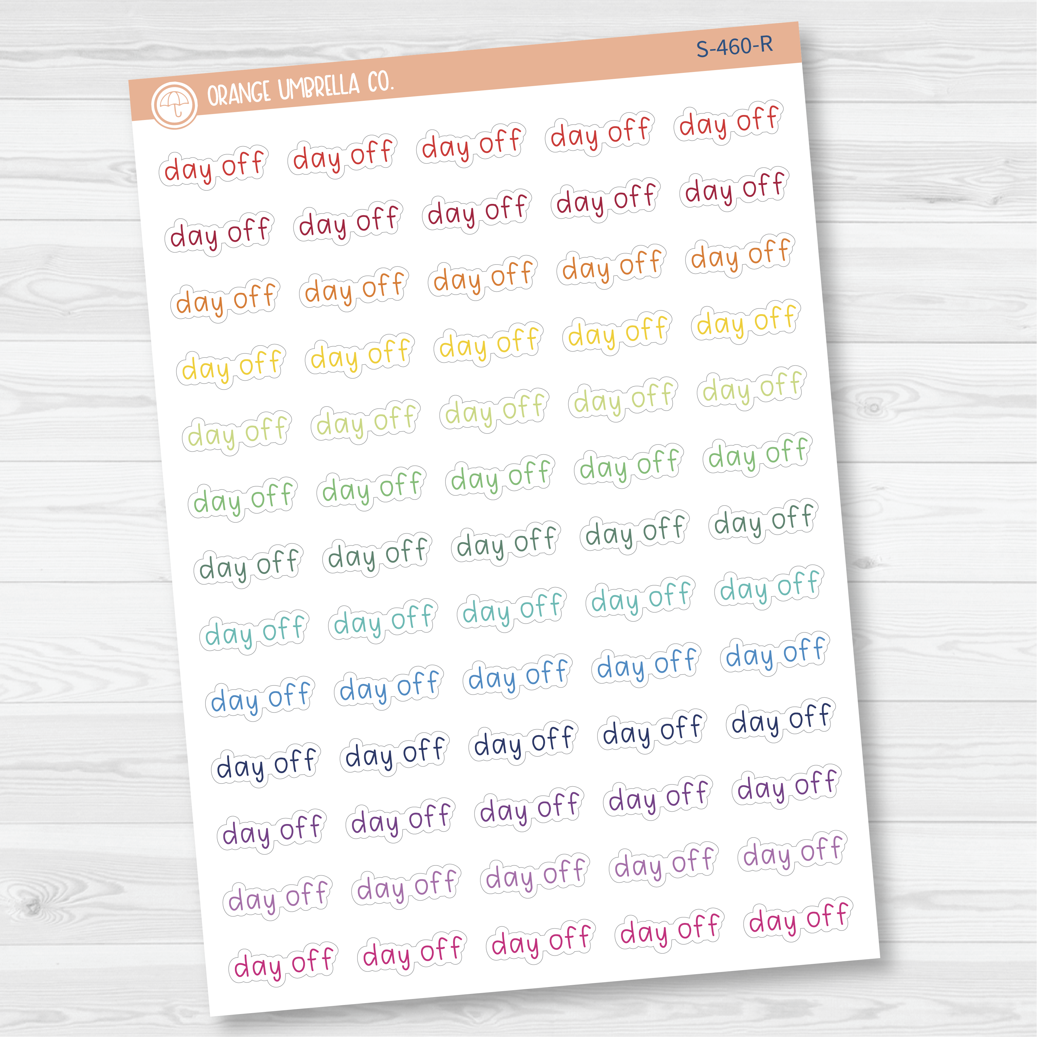 Day Off Julie's Plans Script Planner Stickers | JF | S-460