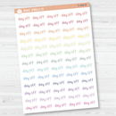 Day Off Julie's Plans Script Planner Stickers | JF | S-460