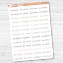 No School Julie's Plans Script Planner Stickers | JF | S-466