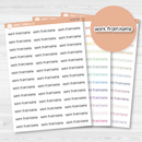 Work From Home Jen Plans Script Planner Stickers | FJP | S-477