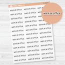 Work At Office Jen Plans Script Planner Stickers | FJP Clear Matte | S-478-BCM