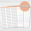 Work At Office Jen Plans Script Planner Stickers | FJP | S-478